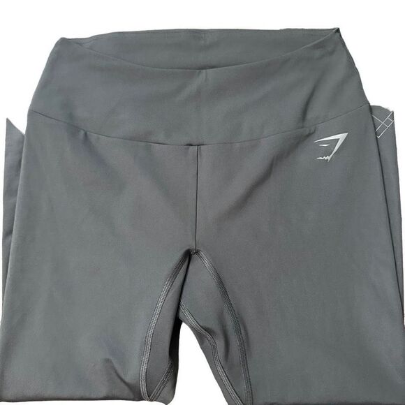 Gymshark Womens Size M  Gray Leggings Workout Athletic Zipper - Picture 2 of 5